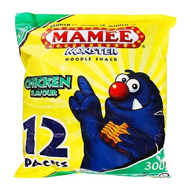 Mamee Monster noodle snack.